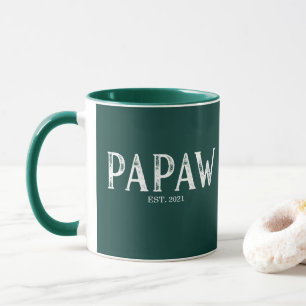 Mug Papaye Vert Chasseur Année d'Établissement