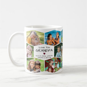 Mug Papé 14 Collage de Photos Motif Hexagone