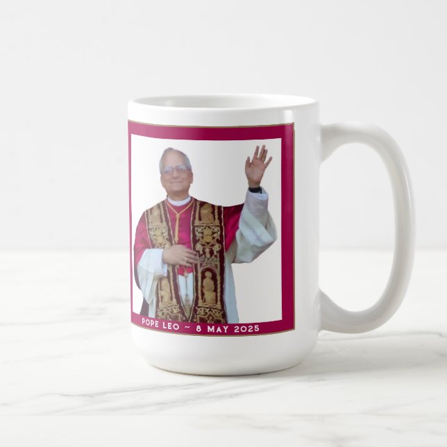 Mug Pape catholique Leo (Droite)