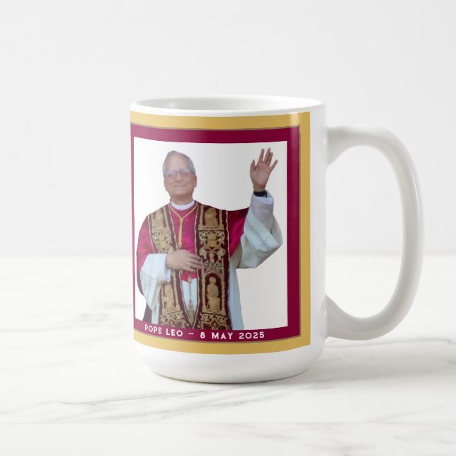 Mug Pape catholique Léon (Droite)