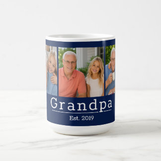Mug Papé Grand-père Et. Typographie minimaliste 3 Phot