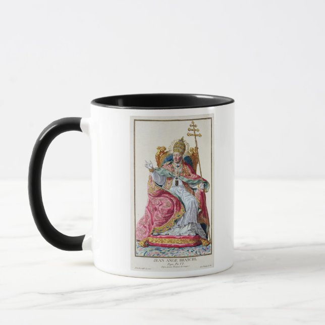 Mug Pape Pius VI (1717-99) de 'DES Estampes de (Gauche)