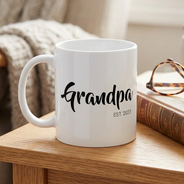Mug Papi a créé un cadeau simple pour grand-père (Grandpa Established Simple Gift for Grandfather Coffee Mug)