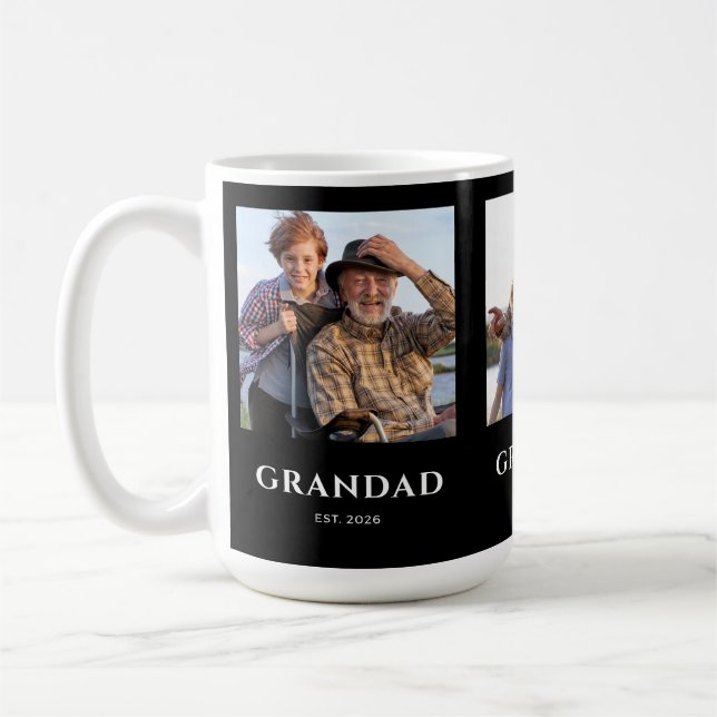 Mug Papi a été établi Photo Noir 3 (Gauche)