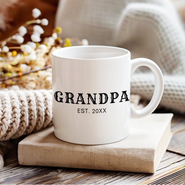Mug Papi a Fondé Nouveau Cadeau pour Grand-Père (Créateur téléchargé)