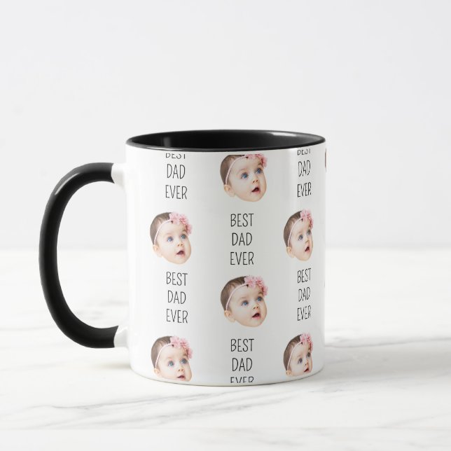 Mug Papi à visage de bébé Enfants Anniversaire Grand-P (Gauche)