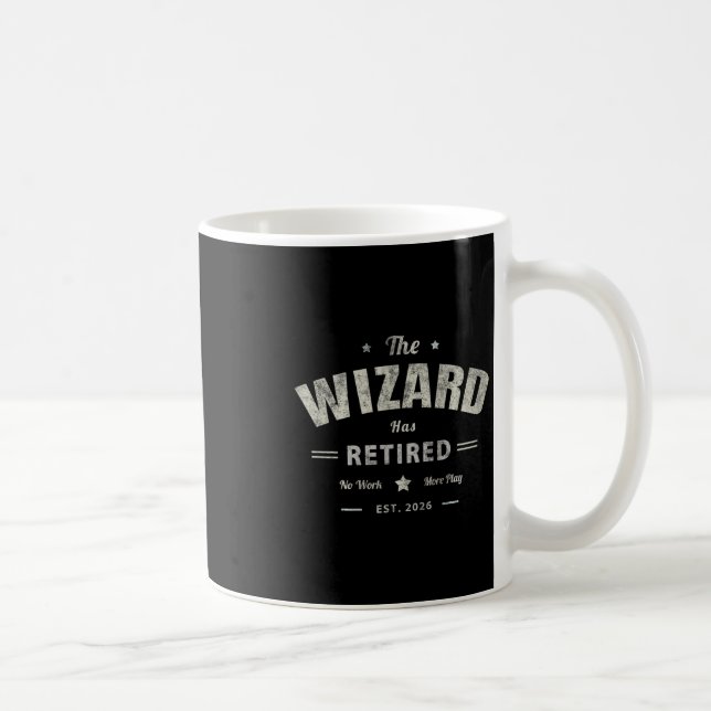 Mug Papi Magicien est à la retraite 2026 Voyage de mam (Droite)