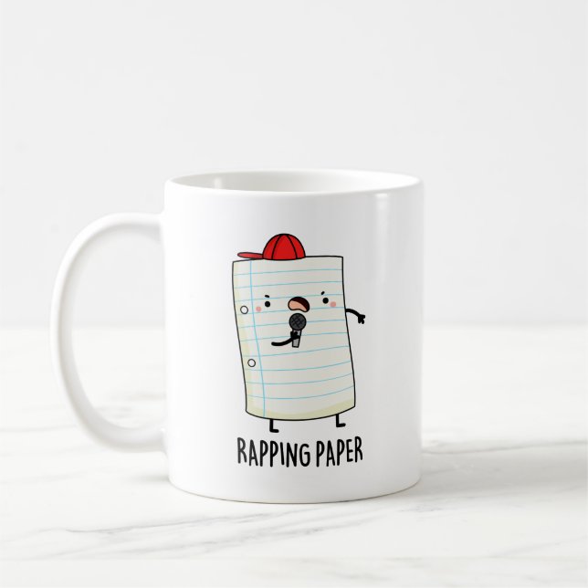 Mug Papier à carreaux amusant à emballer le papier à c (Gauche)