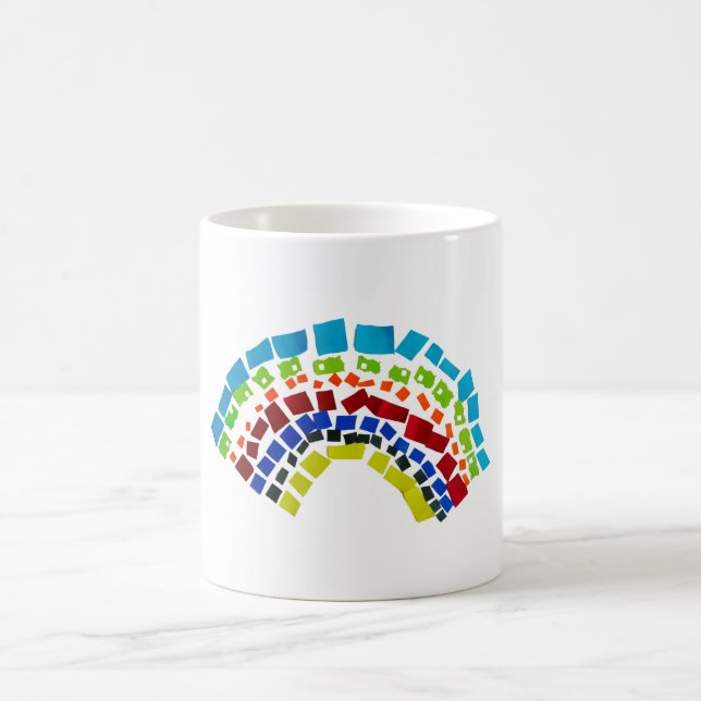 Mug Papier arc en ciel (Centre)