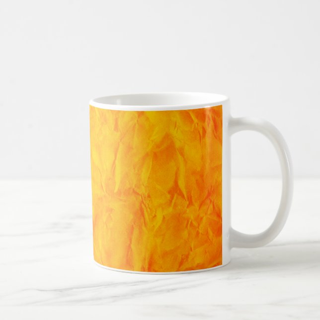 Mug PAPIER Arrière - plan TEXTURE - orange jaune (Droite)