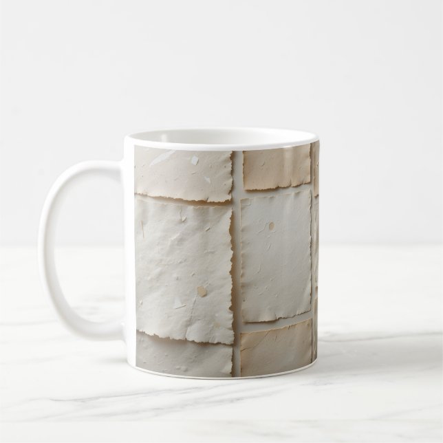 Mug Papier artisanal texturé plat (Gauche)