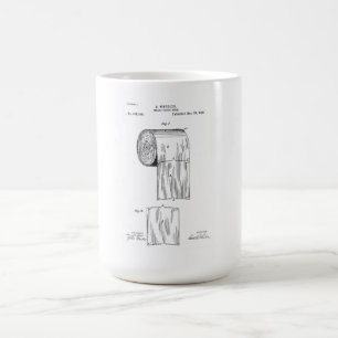 Mug Papier de toilette brevet vintage