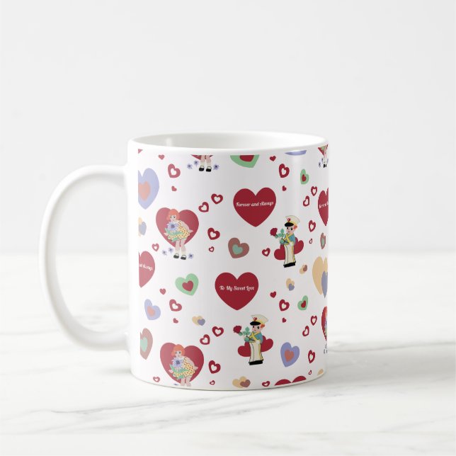 Mug Papier d'emballage de la Saint-Valentin (Gauche)