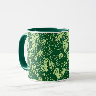 Mug Papier japonais, émeraude et vert citron