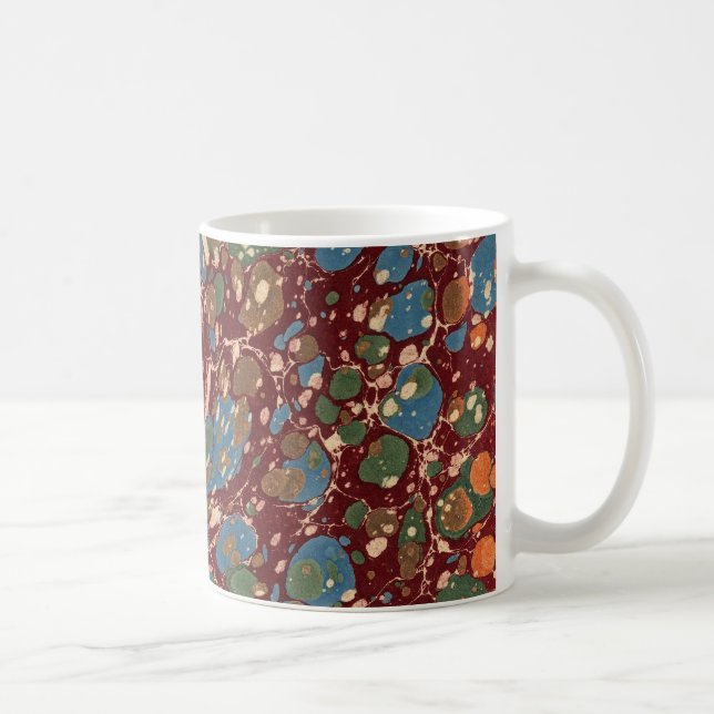 Mug Papier marbré de Français vintage (Droite)