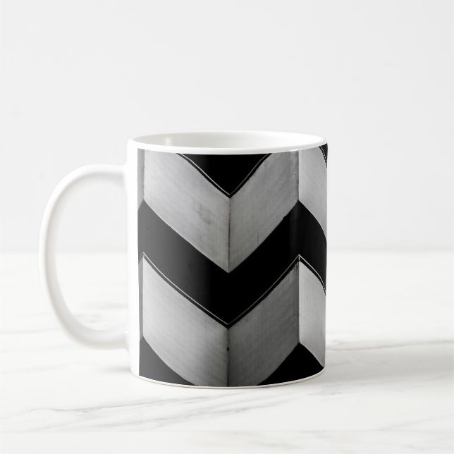MUG PAPIER NOIR ET BLANC CHEVRON (Gauche)