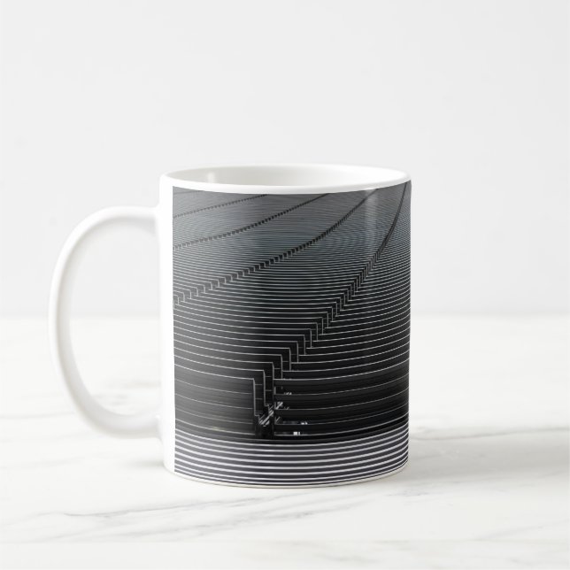MUG PAPIER NUMÉRIQUE ABSTRAIT GRIS (Gauche)