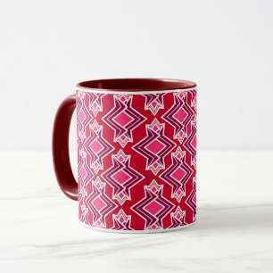Mug Papier peint Art Déco Motif, Vin Bourgogne