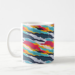 Mug Papier peint camouflage coloré Abstrait avec polk
