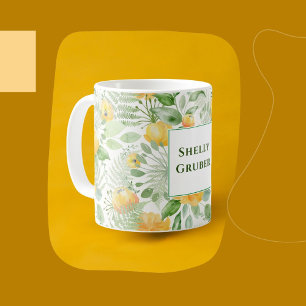 Mug Papier peint citron rose jaune