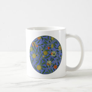 Mug Papier peint coloré Grenade Bleue de William Morri