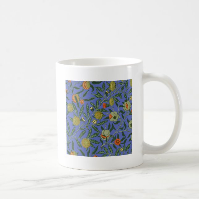 Mug Papier peint coloré Grenade Bleue de William Morri (Droite)