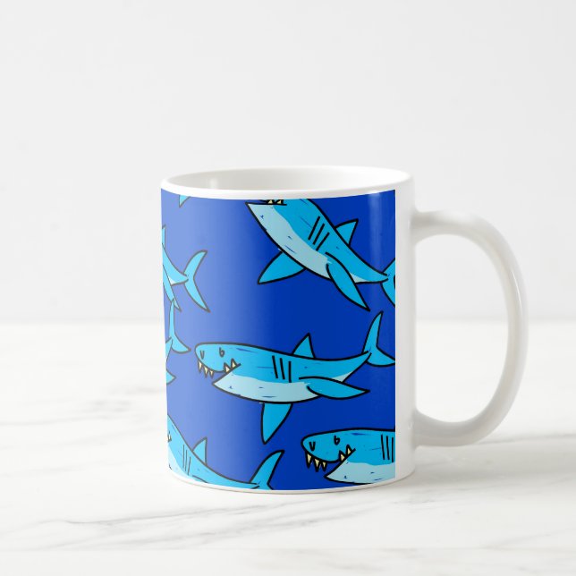 Mug Papier peint de requin (Droite)