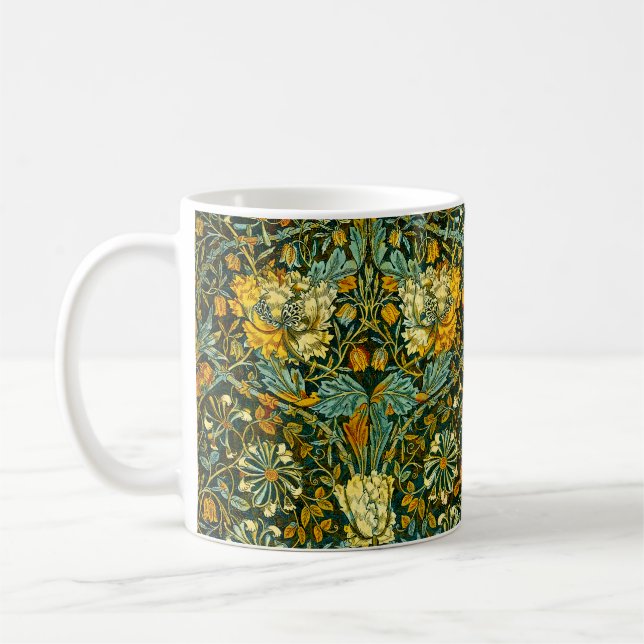 Mug Papier peint floral Chèvrefeuille Or de William Mo (Gauche)