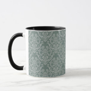 Mug Papier peint floral vert