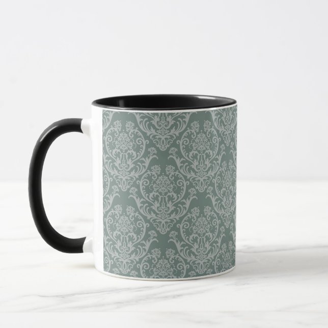 Mug Papier peint floral vert (Gauche)