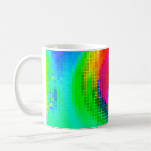 Mug Papier peint géométrique multicolore motif abstrai