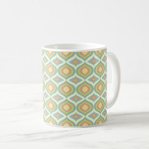 Mug Papier peint géométrique pastel Rétro 70