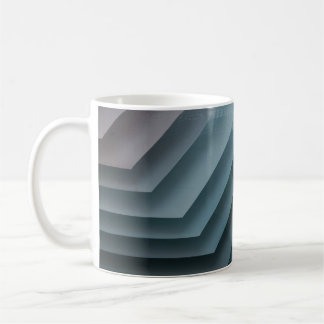Mug Papier peint numérique turquoise et blanc