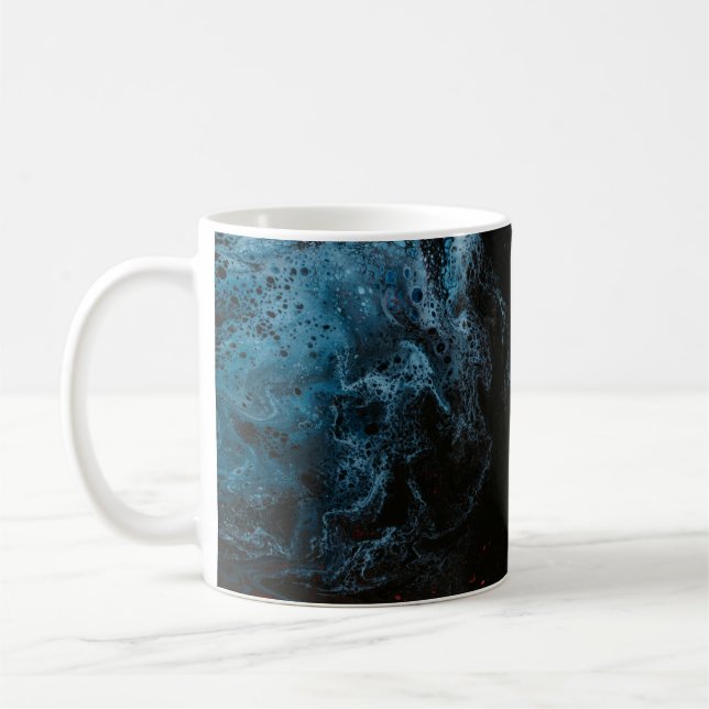 Mug Papier peint rouge et bleu (Gauche)