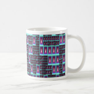 Mug papier peint techno fractal