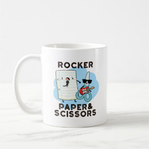 Mug Papier Rocker Et Ciseaux Drôle Jeu Pun