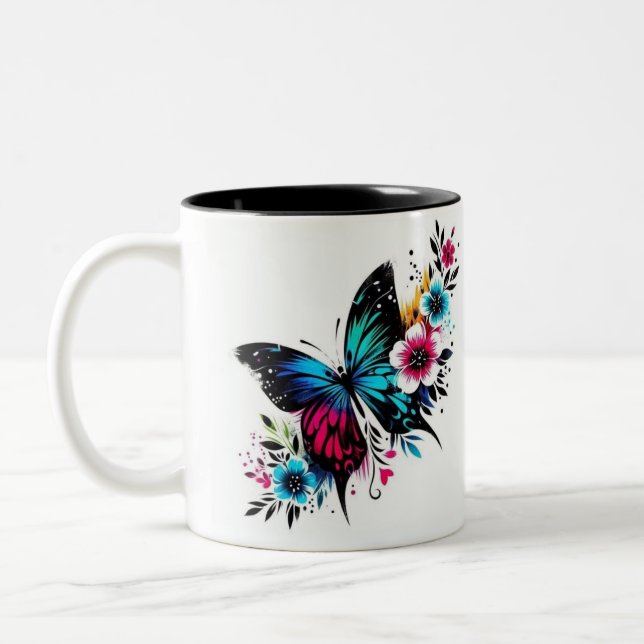 Mug papillon (Gauche)