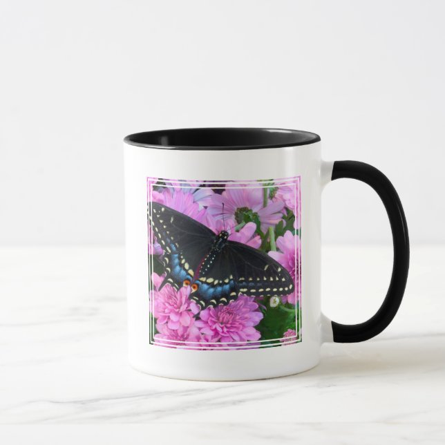 Mug Papillon à carreaux de Baltimore (Droite)