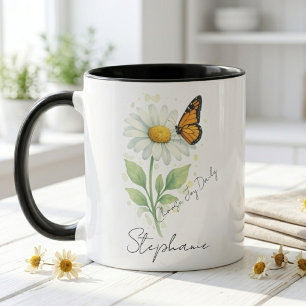 Mug Papillon à l'aquarelle – Fête des mères inspirante