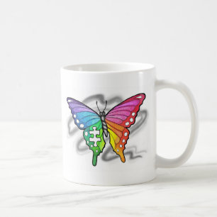 Mug Papillon arc-en-ciel