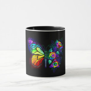 Mug Papillon arc-en-ciel