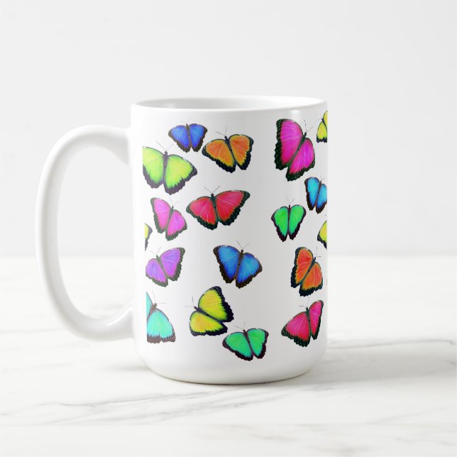 Mug Papillon arc-en-ciel (Gauche)