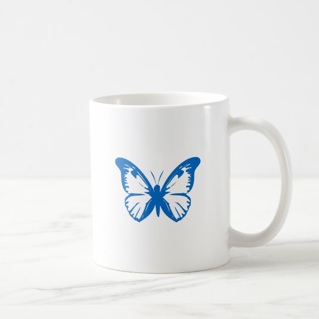 Mug Papillon Bleu (Droite)