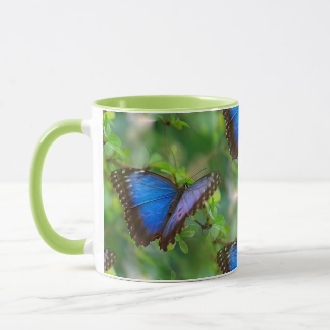 Mug Papillon bleu (Gauche)