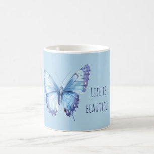 Mug Papillon Bleu