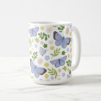 Mug Papillon bleu creux