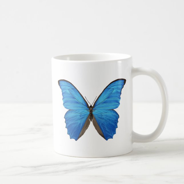 Mug Papillon bleu de Morpho (Droite)