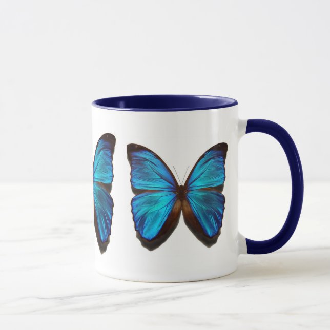 Mug Papillon bleu de morpho (Droite)