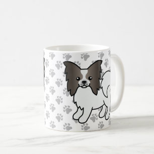 Mug Papillon Bleu Et Blanc Chien De Dessin Animé Migno