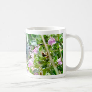Mug Papillon bleu jaune avec des taches noires sur les